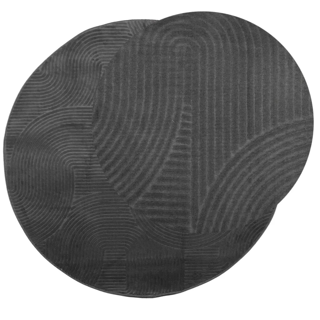 Tappeto IZA a Pelo Corto con Aspetto Scandinavo Ø100 cm 375434