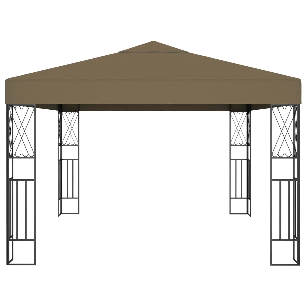 Gazebo con Luci a Stringa LED 3x4 m in Tessuto Grigio Talpa cod mxl 66074