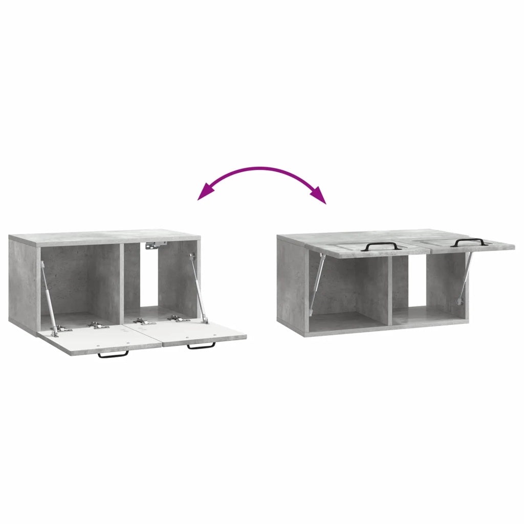 Mobile Porta TV da Muro Grigio Cemento 59,5 x 31 x 30 cm 899388