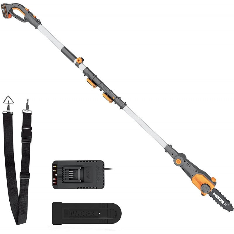Potatore con Pertica a Batteria WG349E 20V Barra 20 cm con Batteria 2Ah per Potatura in Altezza - WORX