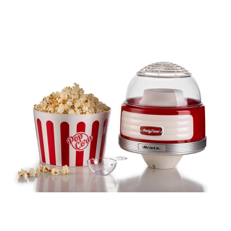 Macchina per Popcorn XL - 60gr Mais in 2 Minuti - Ciotola Estraibile - 1100 Watt - Rosso