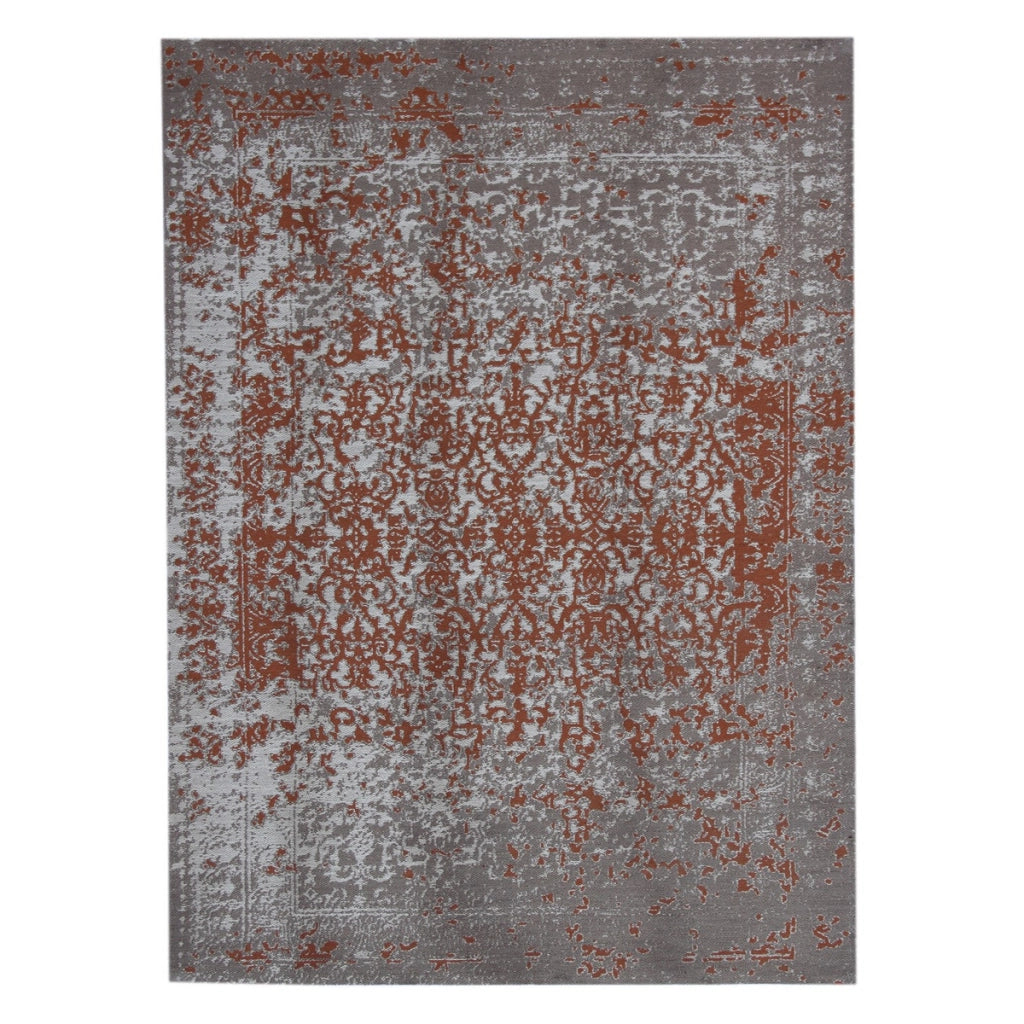 Tappeto Sunny 300 Beige e Ruggine con Effetto Vintage