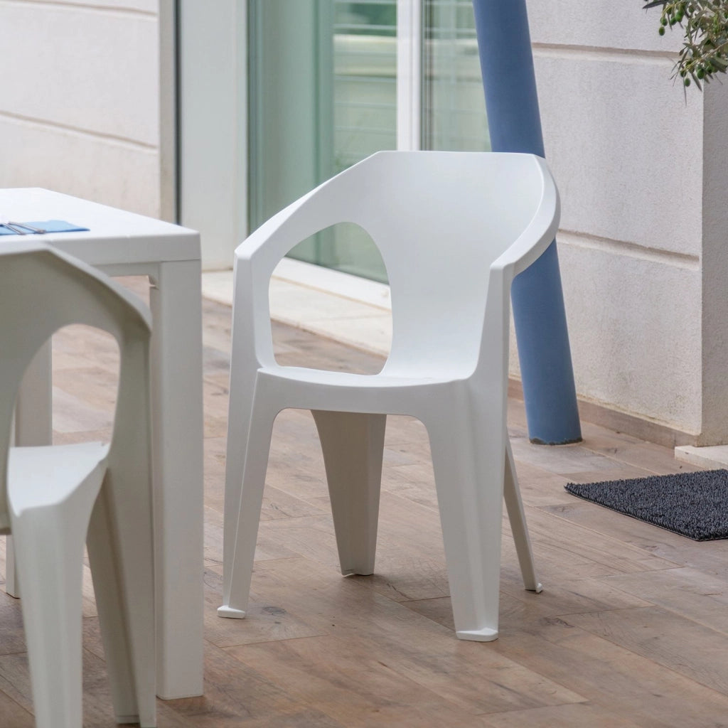 Toomax SEDIA MARINA 59X54,5XH83CM BIANCA IMPILABILE