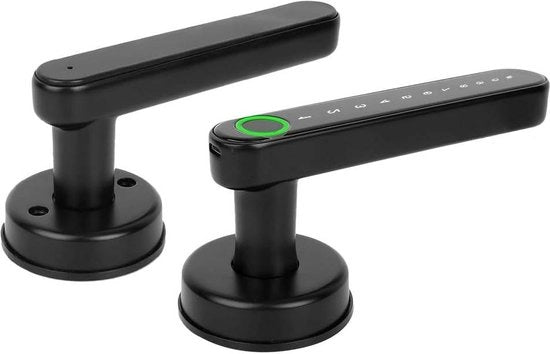 Manubrio per porta - Tastiera di ingresso elettronico Smart Keyless Entry - Blocco porta d'ingresso con rilevamento impronte digitali