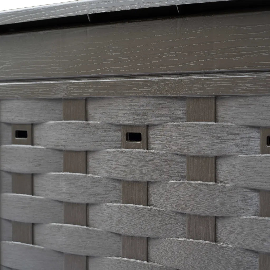 Compostiere 3 pz Marrone 60x60x83 cm 900 L Rattan di Plastica cod mxl 49405