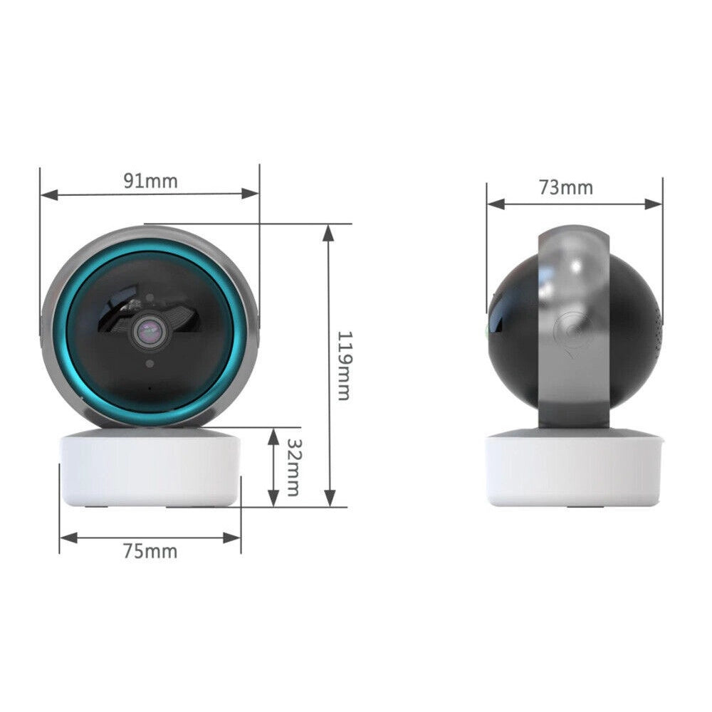 Trade Shop - Ip Camera Smart Camera Multifunzione Wifi Q-s812 Rotazione 355° 2 Mp Nightvision -
