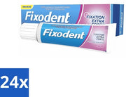 24 x Pasta adesiva Extra forte - 47 g - Pasta adesiva per protesi - Fixazione forte per protesi - Prevenzione residui di cibo