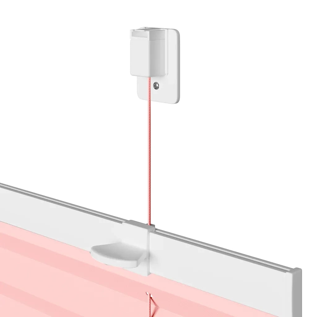 vidaXL Tenda Plissettata Rosa 55x200 cm Larghezza Tessuto 54,4 cm