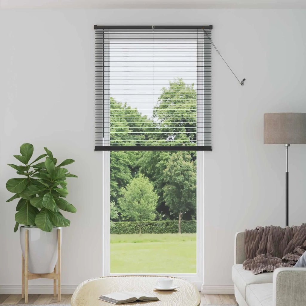 Tenda Veneziana | Tenda a lamelle Grigio Argento 213 x 70 cm 25 mm PVC