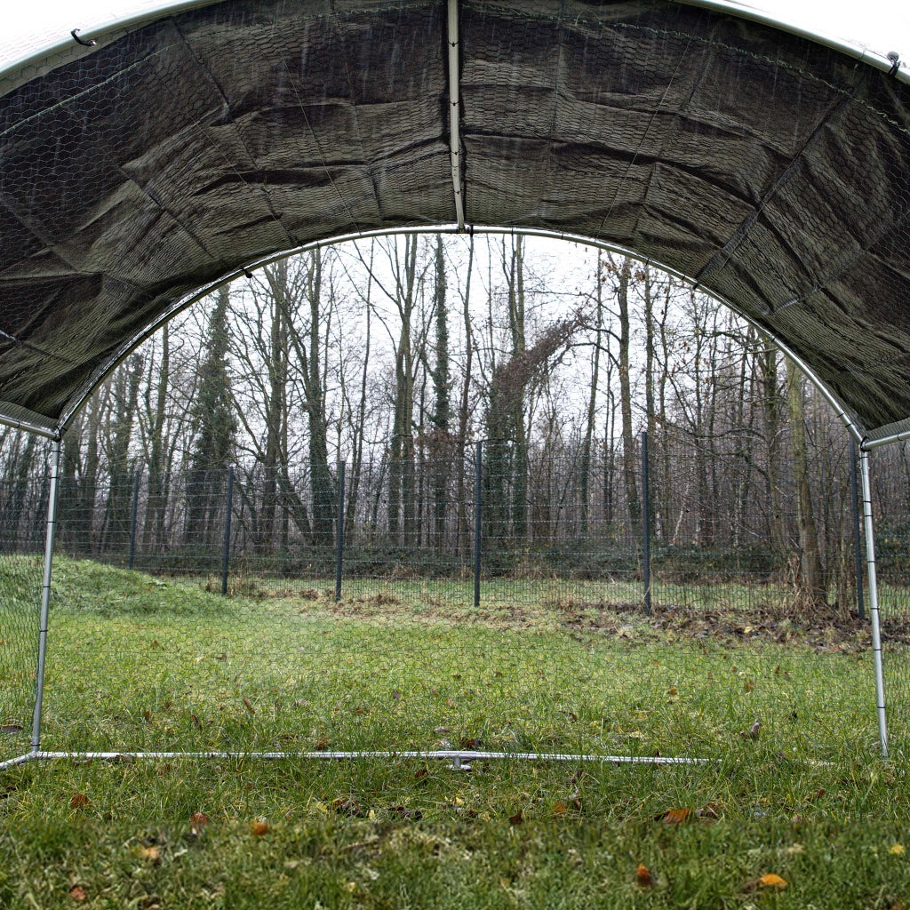 Fudajo Recinto animali XXL 2x2,95x2m con tettoia impermeabile, porta e spazio per movimento libero