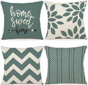 Set di 4 Cuscini Decorativi in Lino per Esterno 50x50 cm, Verde Acqua 

Specifiche tecniche: 50 x 50 cm