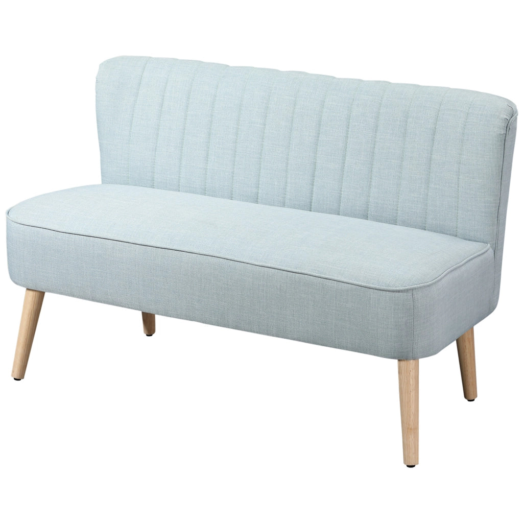 Divano 2 Posti Tessuto ¨C zephmum ¨C Verde Chiaro 117x56.5x77 cm