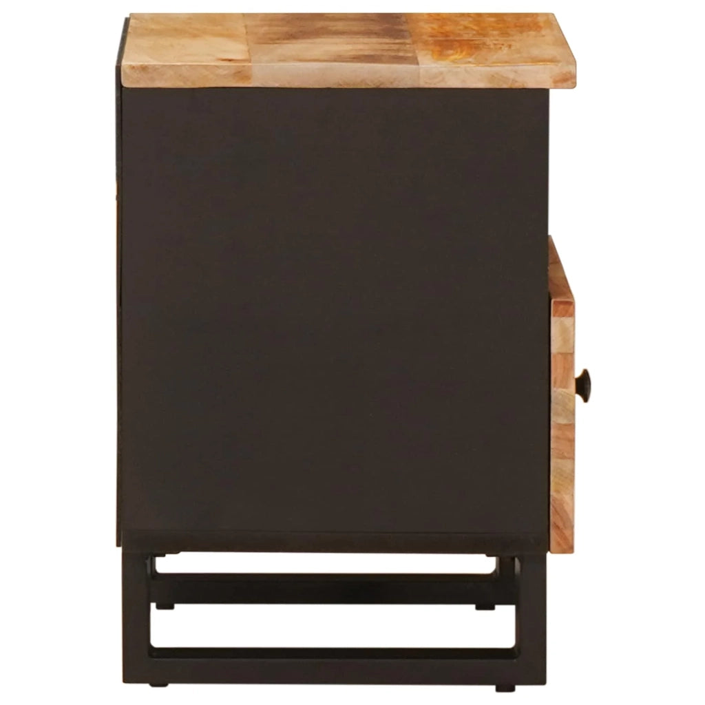 Armadio letto compatto con cassetto 40 x 33 x 46 cm in legno massello di mango marrone 02_0057809
