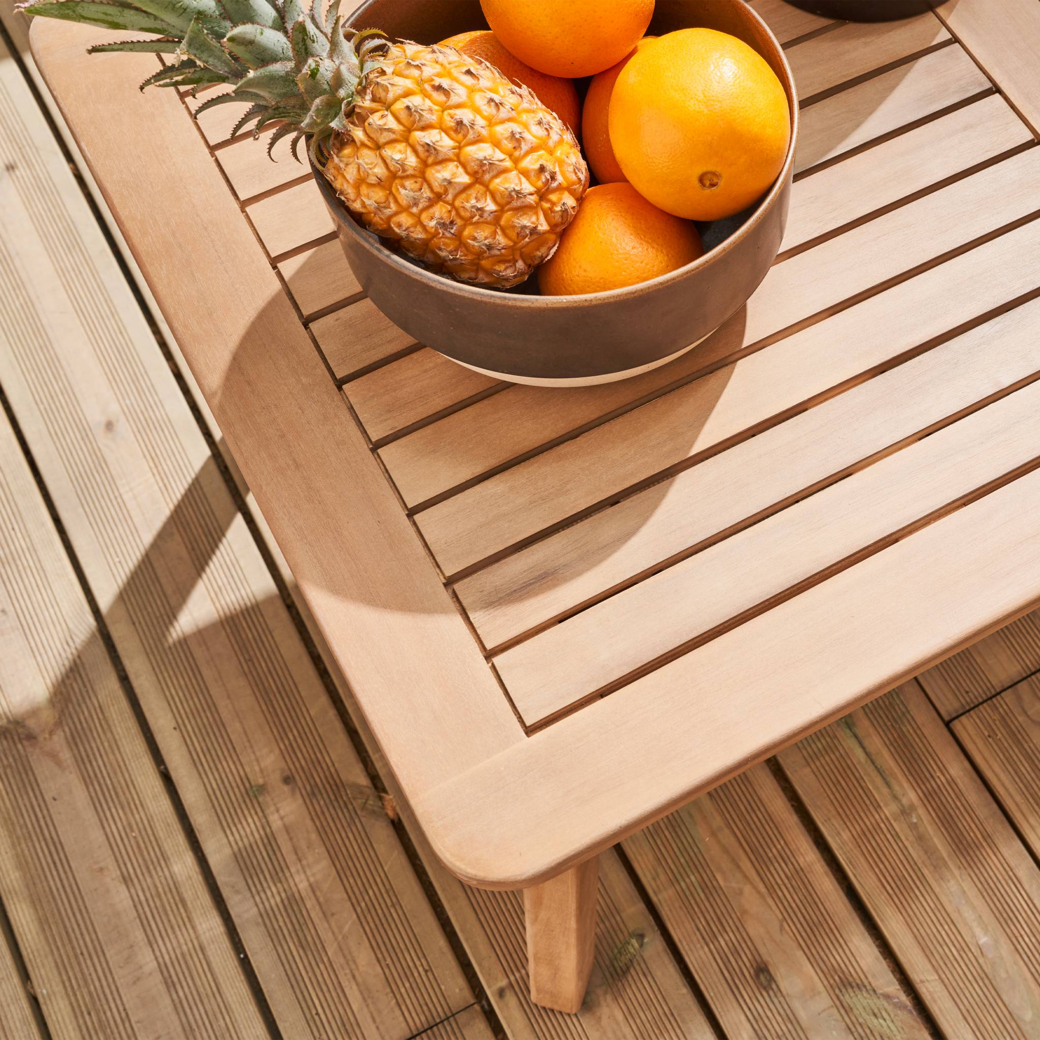 Mobili da giardino in legno di acacia, grigio