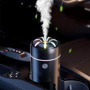 Diffusore d'Aria Portatile Piccolo Umidificatore Auto Diffusore Rinfrescante Aria Diffusore Olio Aromatica Umidificatore Adatto per Camera da Letto Ufficio Casa (Nero)