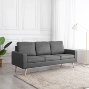Divano a 3 Posti Grigio Chiaro in Tessuto cod mxl 8328