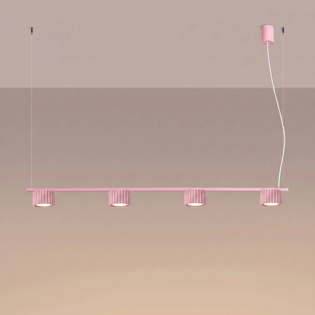 Lampadario AURA 4 rosa Gx53