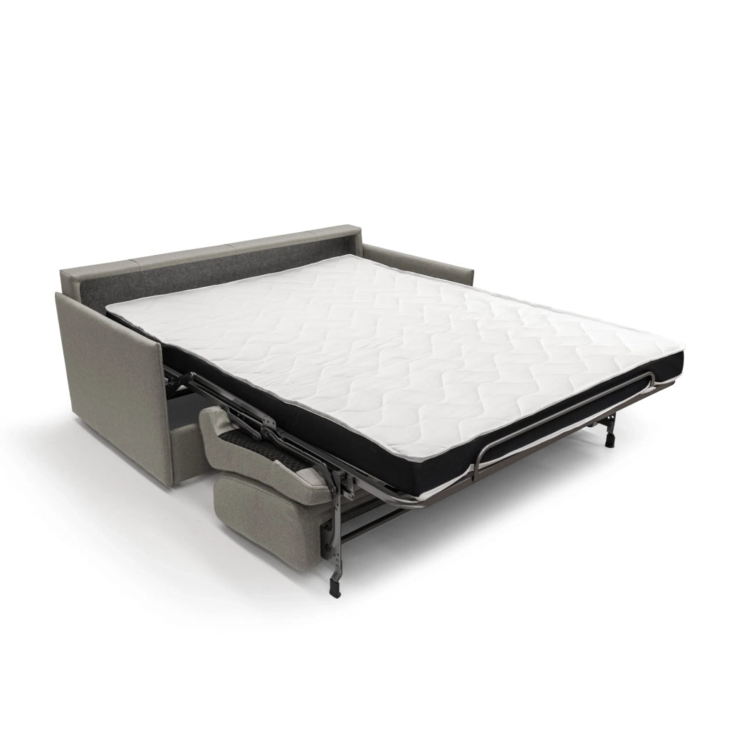 Evans Divano letto matrimoniale in tessuto impermeabile T13 149 cm (mat. 120x197) tortora