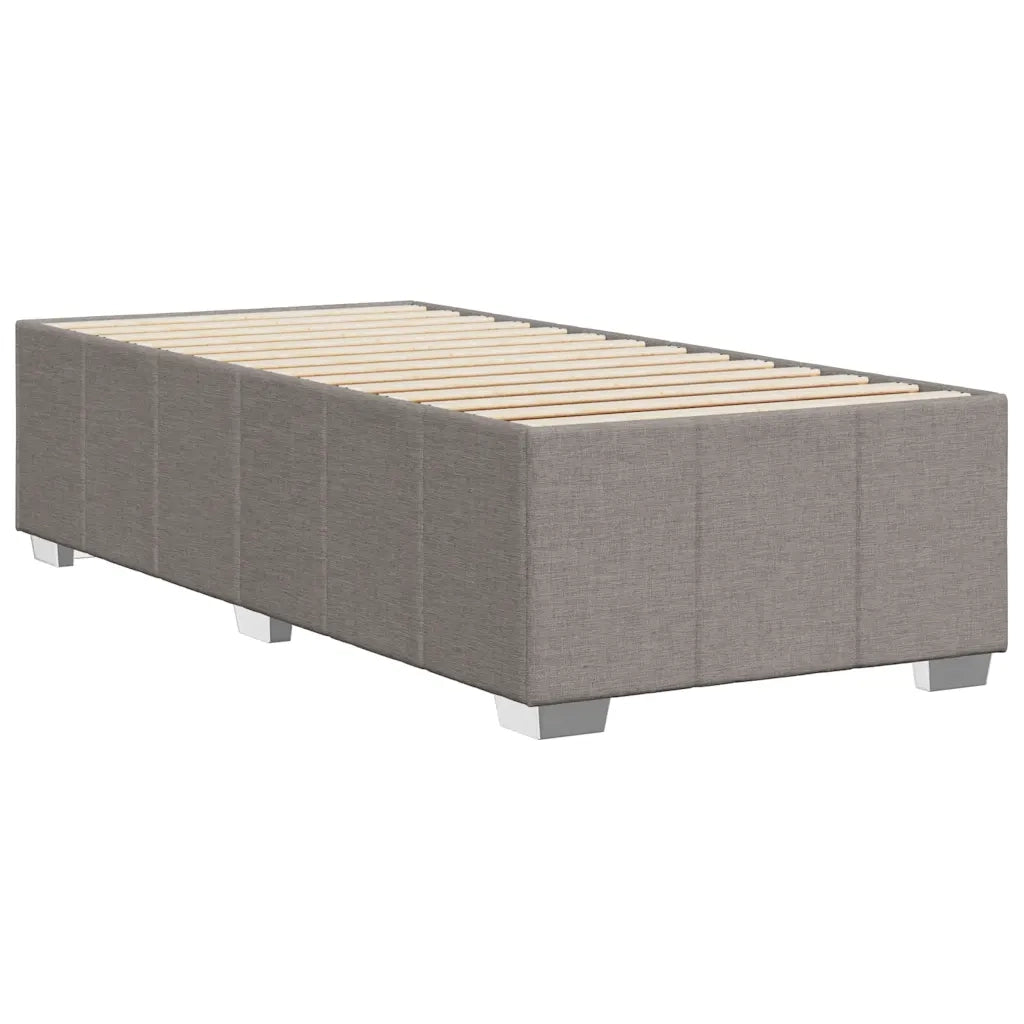 vidaXL Giroletto senza Materasso Tortora 100x200 cm in Tessuto