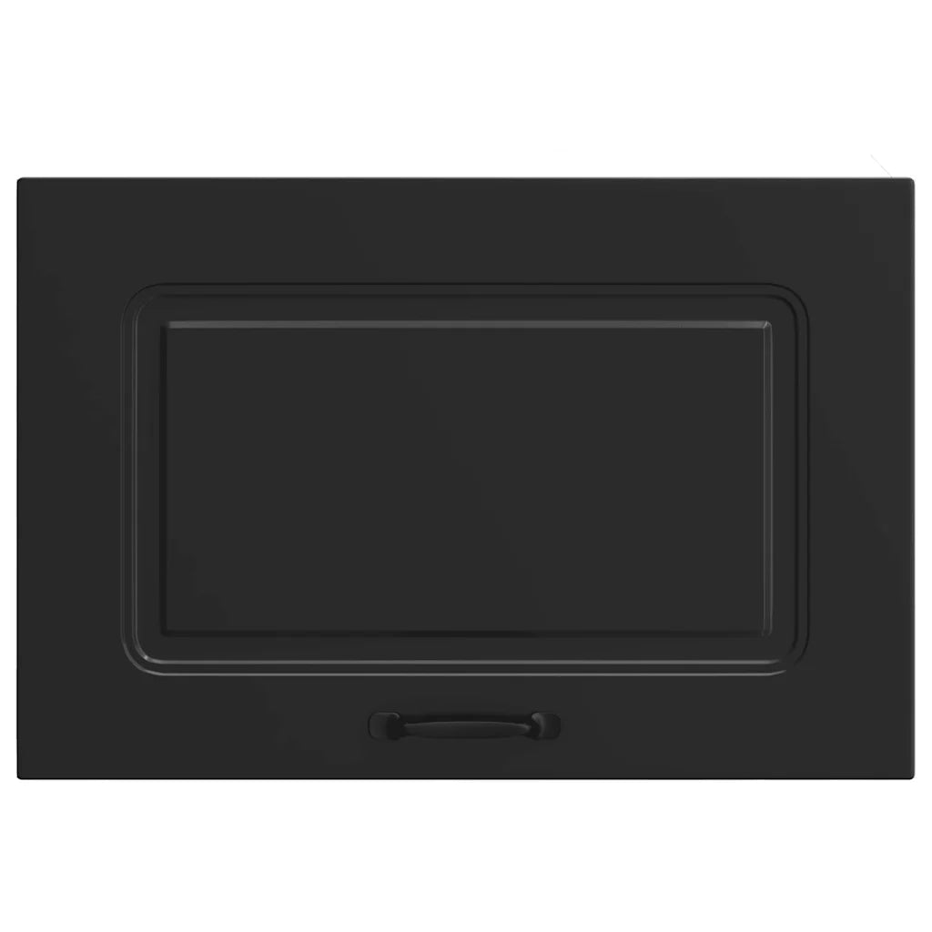 Pensile da Cucina-Mobile Cucina da Parete Kalmar Nero in Legno Multistrato 701410