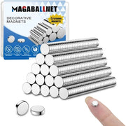 MAGABALLNET 100 pezzi di magneti mini forti, 5x2mm magneti per frigorifero, piccoli magneti di neodimio per calendari, frigoriferi, hobby, ufficio, cucina