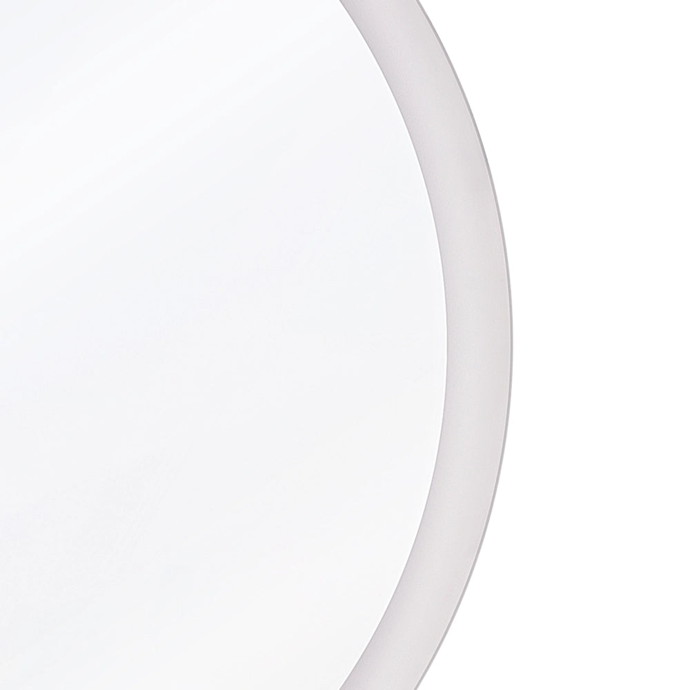 Specchio da parete a LED sospeso da 58 cm Rotondo moderno e contemporaneo per il trucco da toeletta da bagno glamour