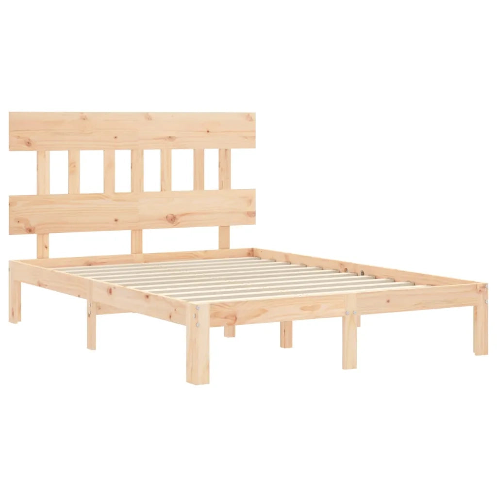 vidaXL Letto senza Materasso 140x190 cm in Legno Massello di Pino