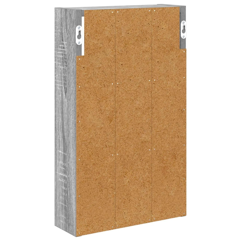Armadio da bagno a muro Sonoma grigia 30 x 10 x 50 cm 889316