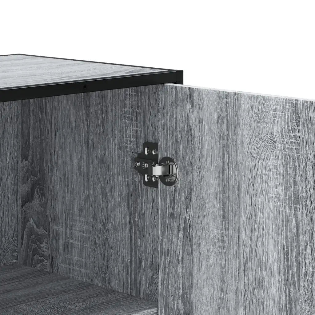 Credenza-Buffet-Armadio da cucina Grigio Sonoma 68x35x139 cm in Truciolato