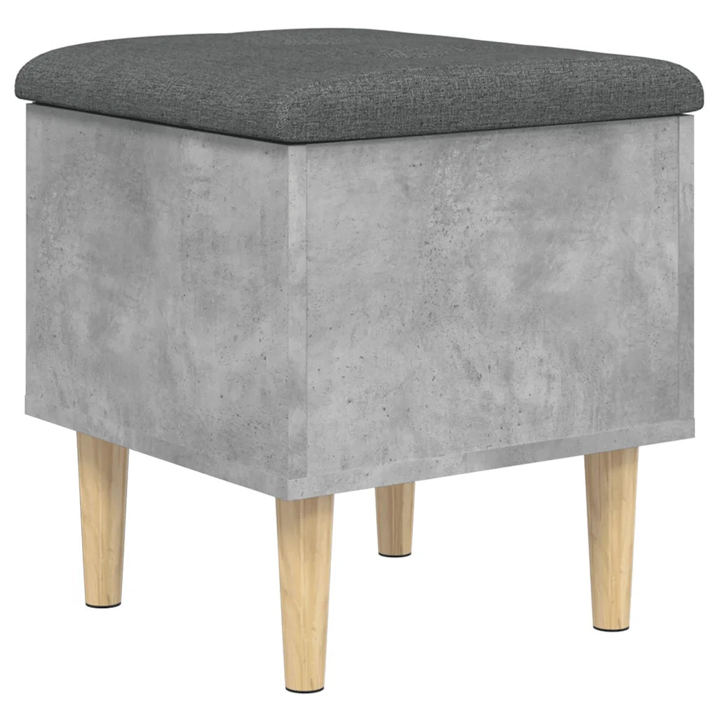Panca Portaoggetti Grigio Cemento 42x42x46 cm Legno Multistratocod mxl 109647