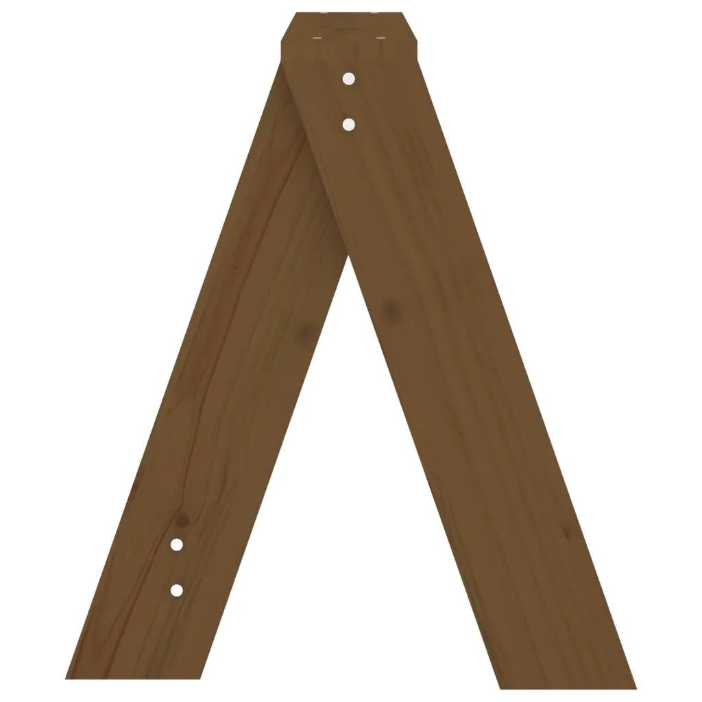 Sgabelli 2 pz Miele 40x40x45 cm in Legno Massello di Pino cod mxl 50191