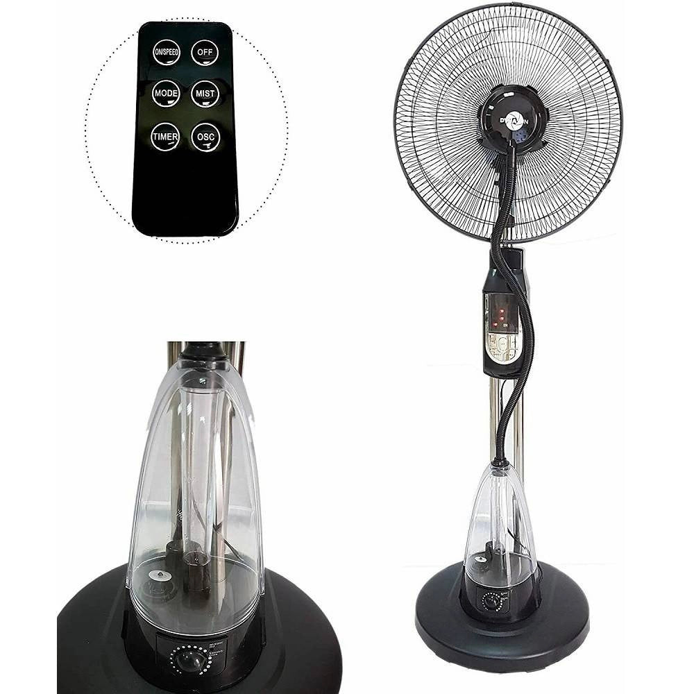 Trade Shop - Ventilatore Nebulizzatore Ad Acqua Oscillante Piantana Elegance Lcd Led 70w -