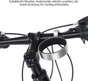 Porta bicchieri flessaio in lega di alluminio per mountain bike - argento.