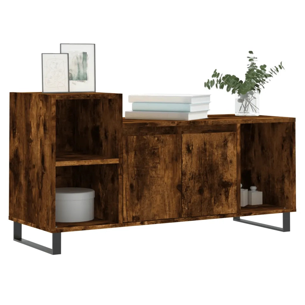 Mobile TV Rovere Fumo 100x35x55 cm in Legno Multistratocod mxl 126481