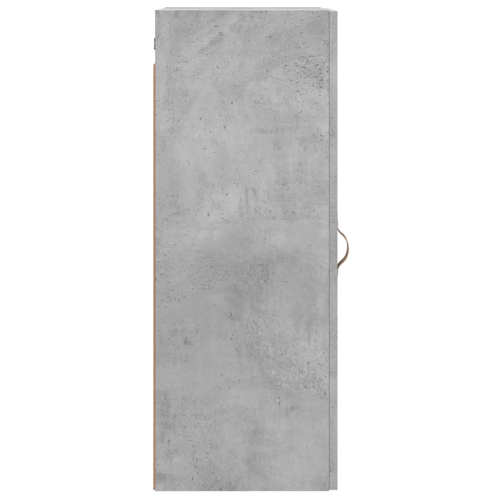 Mobile a Parete Grigio Cemento 34,5x34x90 cm