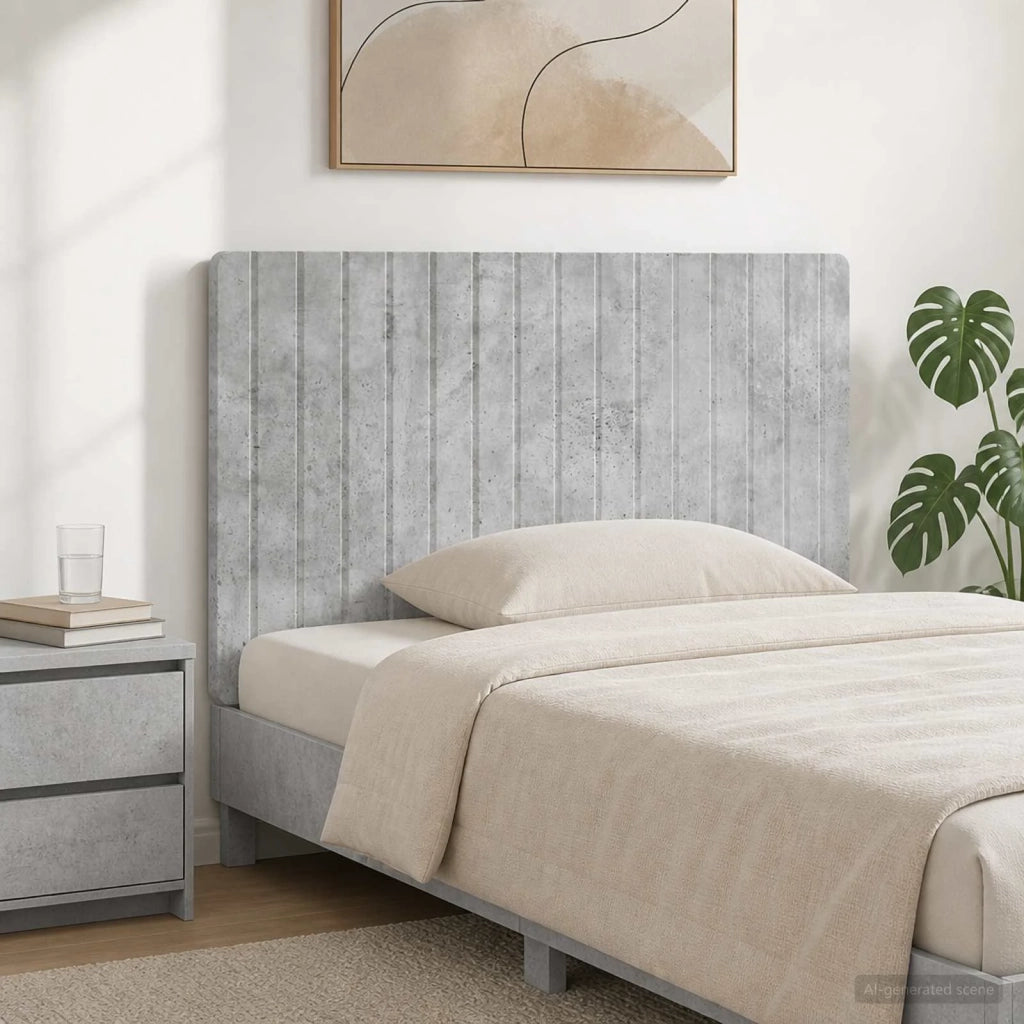 Testiera da Muro ZWOLLE Grigio Cemento Legno ingegnerizzato 896538