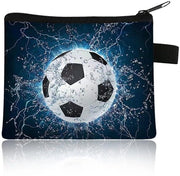 Borsa personalizzabile per bambini - Portafoglio per bambini - Mini borsa - Compatta - Chiusura a cerniera - Elementi trendy di calcio - Portafoglio per bambini sportivi - Codice prodotto: [inserire codice prodotto] - Modello: [inserire numero di modello]
