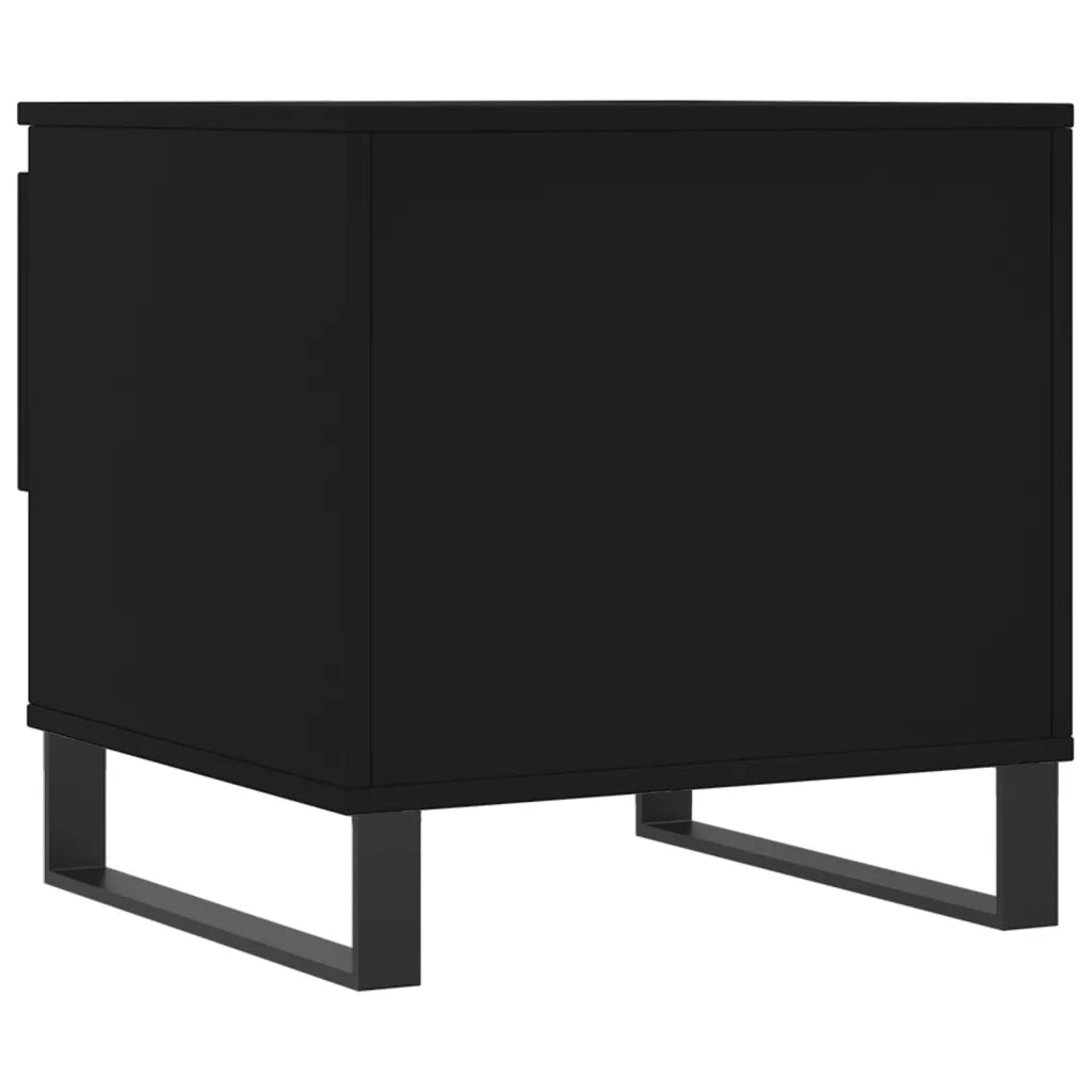 2 pz Tavolini da salotto | Tavolino da caff¨¨ | Tavolino da Soggiorno Neri 50x46x50 cm in Legno Multistrato