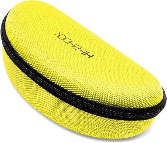 Brillenkoker robusto - Assorbente shock e impermeabile all'acqua - Giallo - Un pezzo - 17,5cm x 7,5cm x 5,5cm
