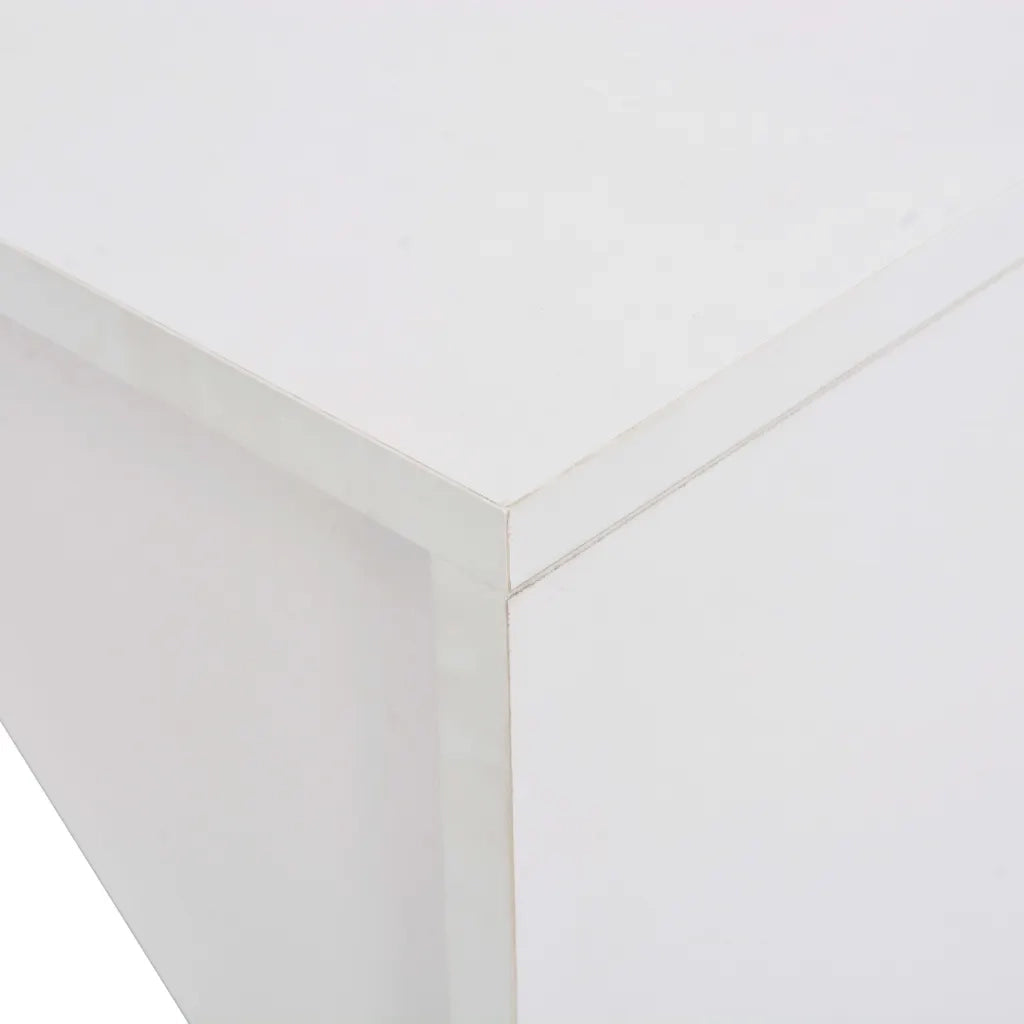 Tavolo da Bar con Mobiletto Bianco 115x59x200 cm 280227
