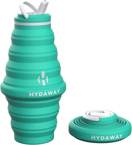 Flessa acqua op-pieghevole con chiusura tappo | ultra-pieghevole e viaggiabile | realizzata con silicone alimentare sicuro | 750ml