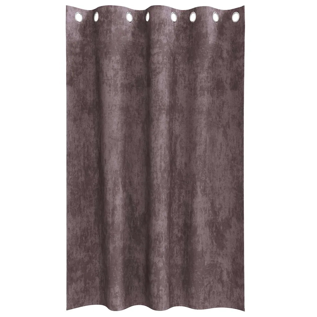 Tende in Velluto con tende 2 pcs Marrone 175 x 140 cm Velluto 4107659