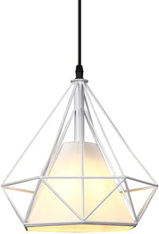 LAMPADARIO A SOFFITTO SOSPENSIONE PLAFONIERA E27 FERRO VINTAGE MODERNO BIANCO