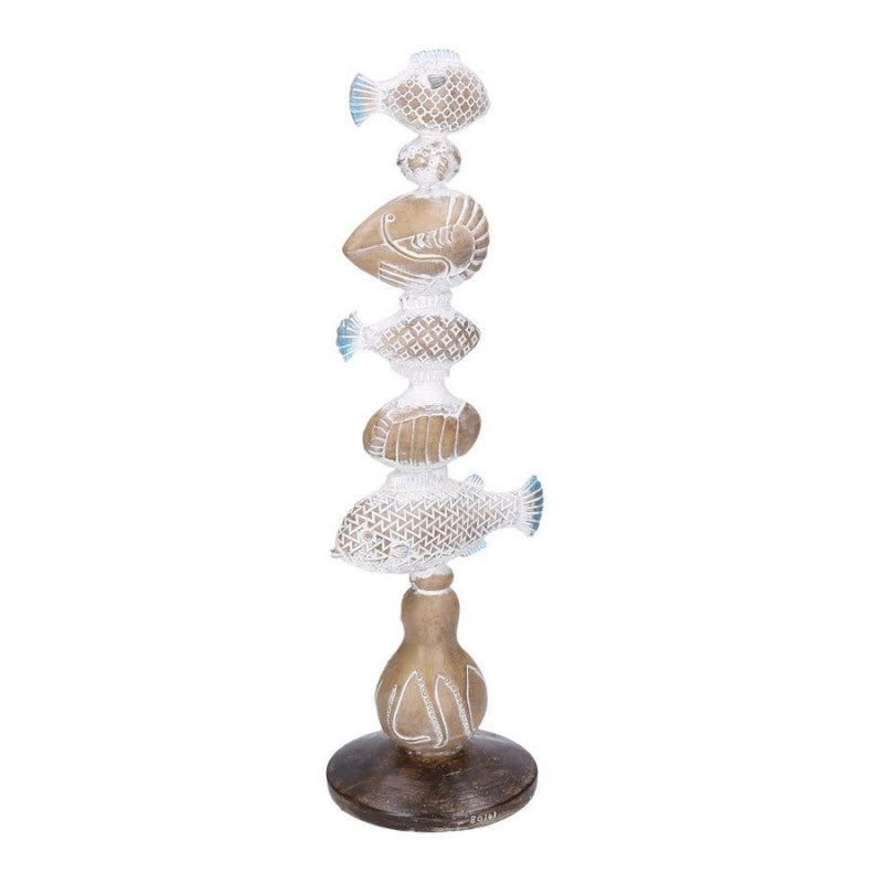 Decorazione mare resina naturale cm 14x13,5h45,5