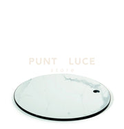 BASE PIANTANA VELVET MARMO BIANCO D.43CM PER LAMPADA DA TERRA