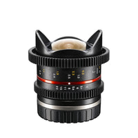 Walimex Pro 8mm 1:3.1 VCSC obiettivo Fish-Eye per foto e video (angolo di campo di 180 gradi, lenti MC, grande profondità di campo, apertura continua) per baionetta per obiettivi Sony E-mount nero