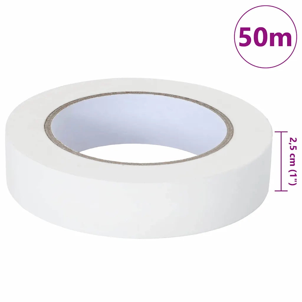 Nastri Adesivi per Pittori 6 pz Bianco 25mm x 50m Carta CFW2614157