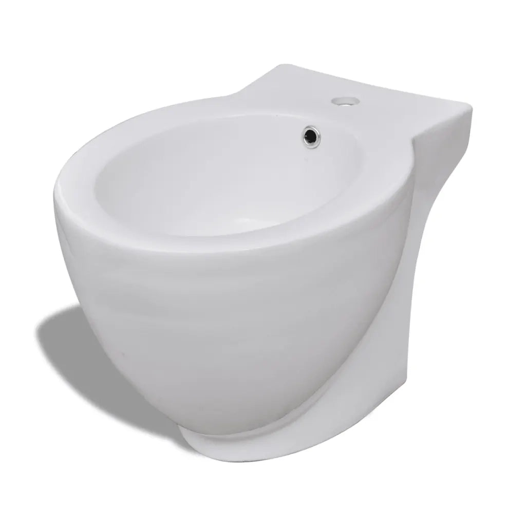 BidÃ¨ Rotondo Bianco con Piede di Alta QualitÃ  in Ceramica cod mxl 79797