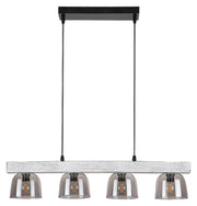 Lampada a sospensione Rabalux Cardamom 4xE14 grigio