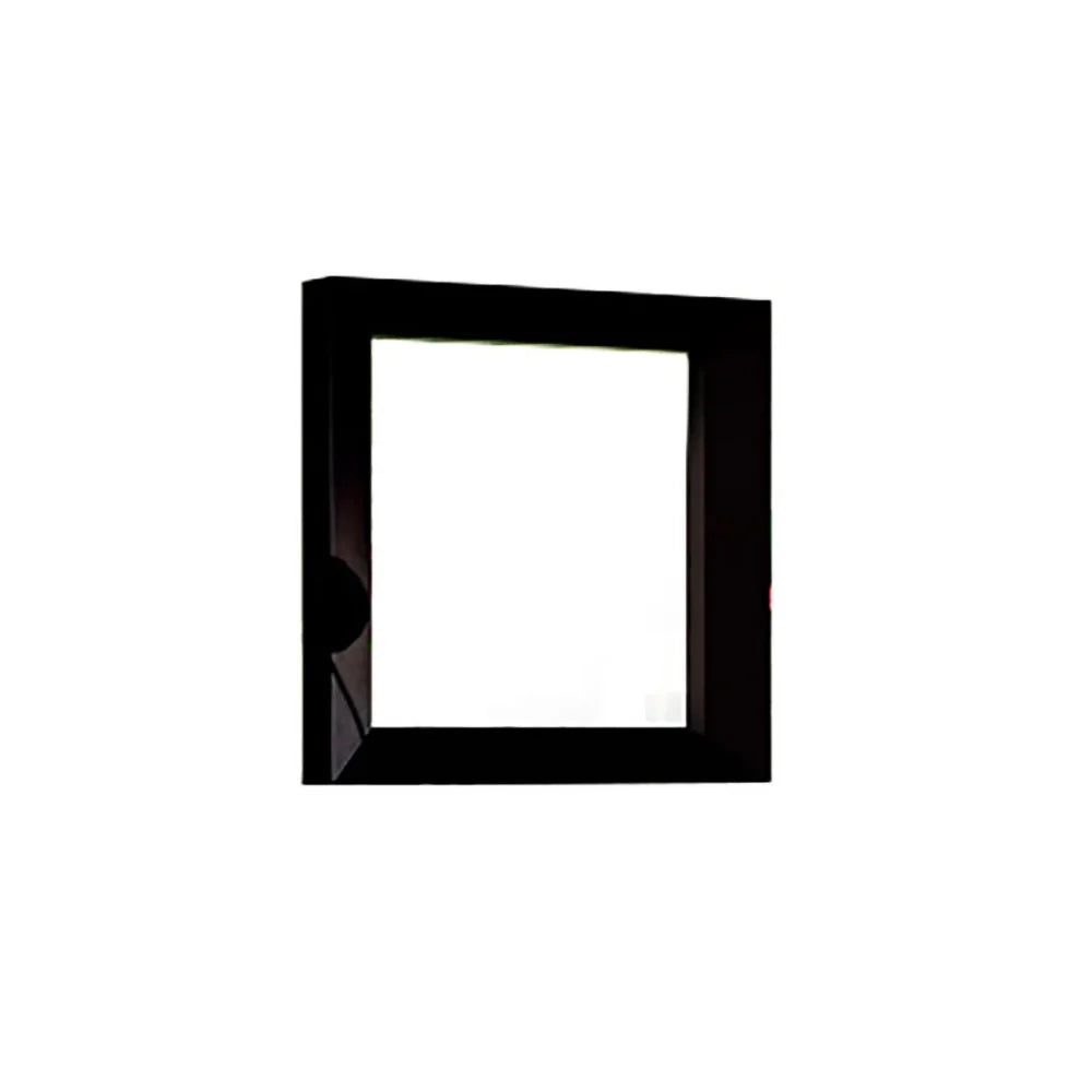 Specchio quadrato da parete Ramon con cornice in legno nero | Duzzle